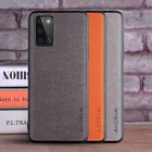 Чехол для Oneplus 8T coque, роскошный текстильный кожаный чехол, мягкий ТПУ Жесткий чехол для телефона Oneplus 8T, чехол