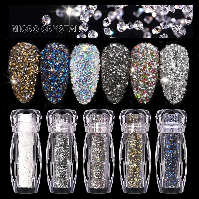 Symphony Glitter Caviar Nails Rhinestones Fairy Micro Crystal Beads 3D Nail Art Accessories DIY Pixie Design Manicure Decoration |