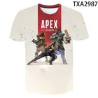 Новые летние футболки Apex Legends 3D, Повседневная Уличная одежда для мальчиков и девочек, модная мужская, женская, Детская футболка с принтом, крутые топы, футболка