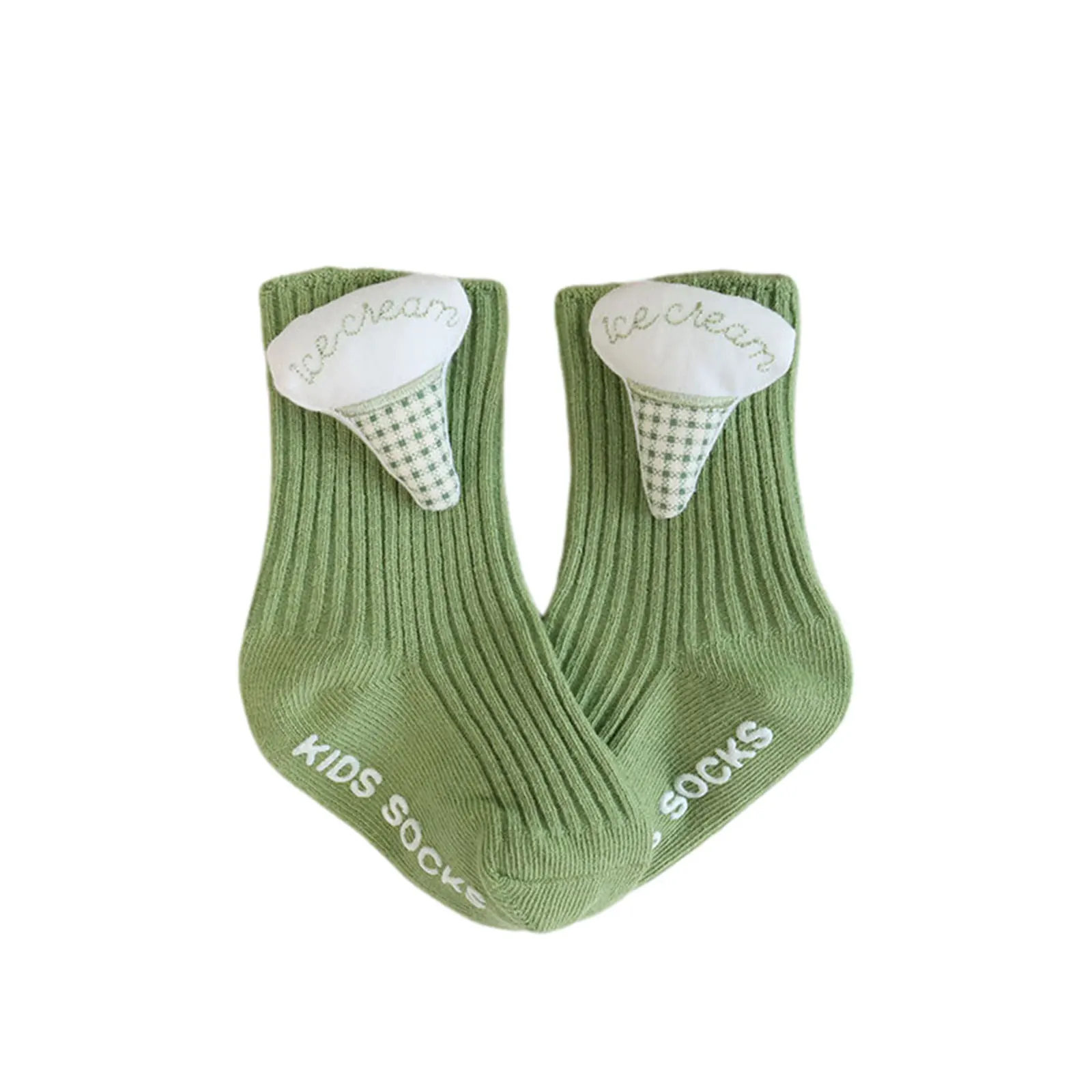 

Kids Cotton Socks Unisex Anti-Slip Cartoon Pattern Stocking Medium Tube Socks for Autumn Winter 0-3 Years