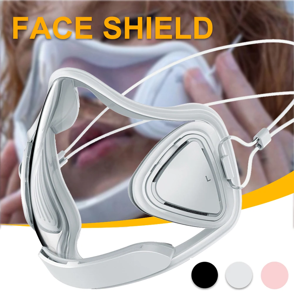 Новая прозрачная многоразовая велосипедная маска Пылезащитная повязка на