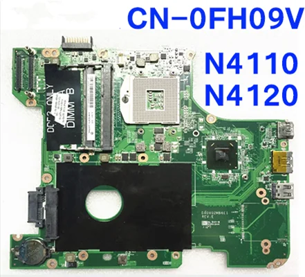 Материнская плата для ноутбука DELL N4110 CN-0FH09V 0FH09V FH09V PGA989 HM67 DDR3 DA0V02MB6E0 DA0V02MB6E1 |