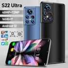 Оригинальный смартфон S22 Ultra, 16 ГБ + ТБ, Android, 6800 мАч, Qualcomm Snapdragon 888, 4Gтелефон с двойной картой, разблокированные мобильные телефоны, сотовые телефоны