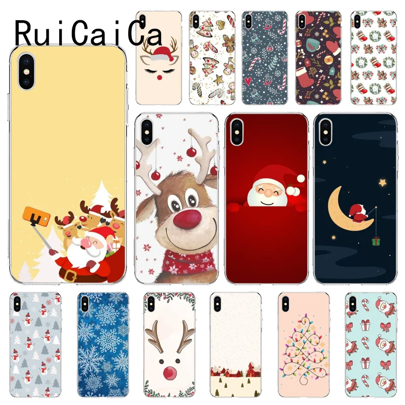 Чехол для телефона RuiCaiCa с изображением рождественской елки Санта Клауса