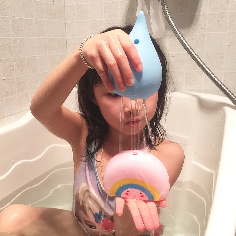 Детские игрушки для ванной инструмент распыления воды облако капля радуги