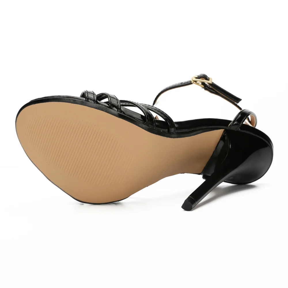 Dance Sneakers Character Shoe Women High Heels Sexy Thin Heels Red Stripper Shoes for Girls Female's Sandals Pu Leather Summer