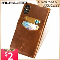 musubo luxury leather case for iphone 11 pro max xs max xr x 6s 6 plus cover fit magnetic car holder for samsung galaxy s8 plus