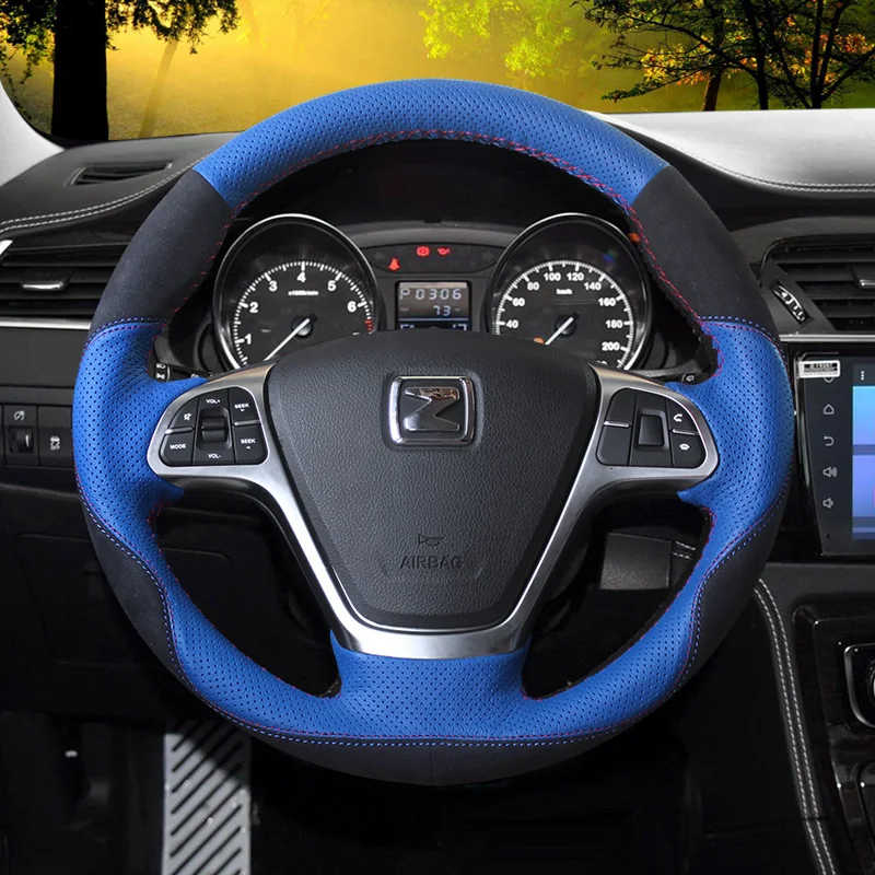 

Leather Hand Sewn Car Steering Wheel Cover DIY for Infiniti 2008 5008 T600 QX50 EX35 FX35 G25 G37 M35 Handle Cover Customize