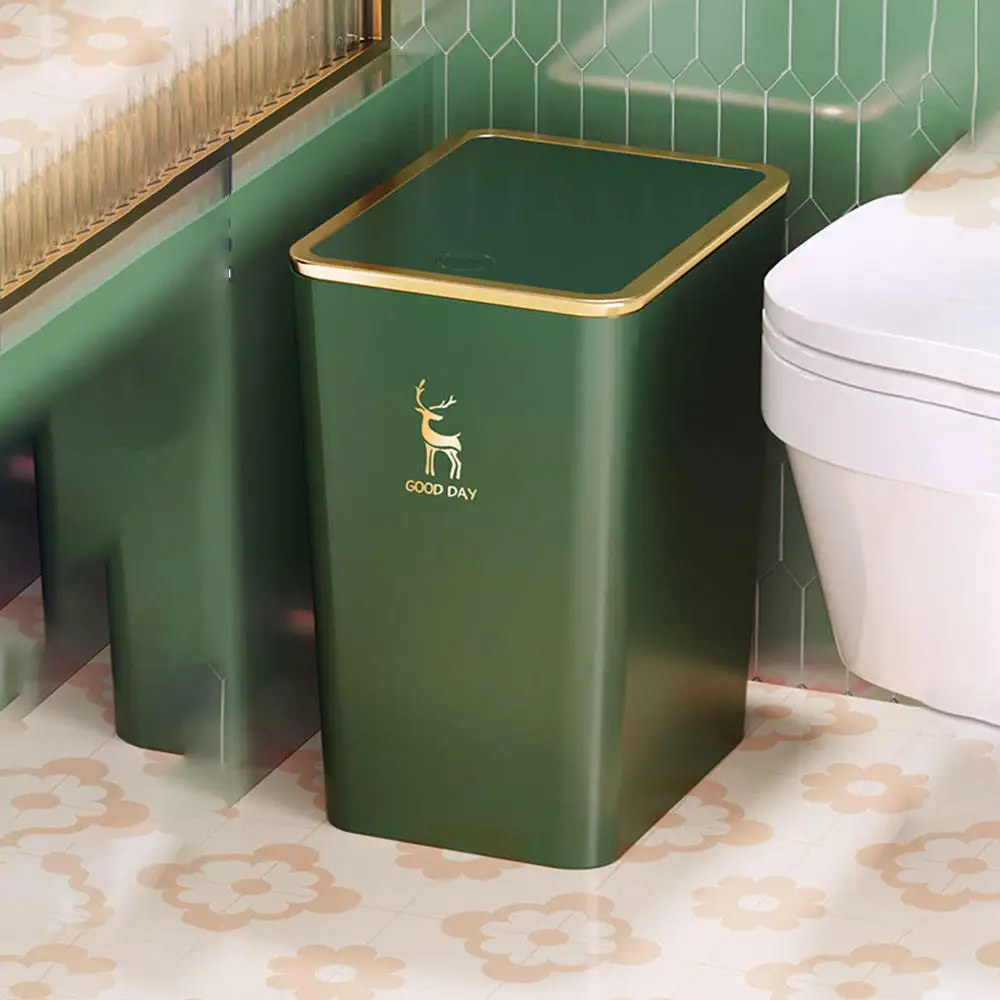 Корзина для мусора бытовая вместительная бумажная корзина с крышкой туалета