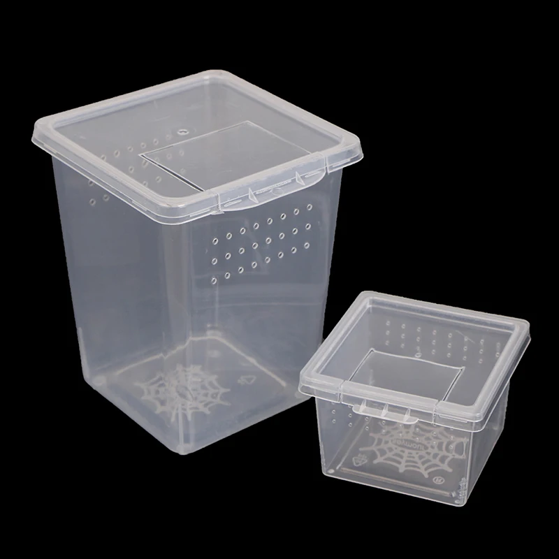 

Plastic Insect Spider Habitat Feeding Box Case Container Tank Transport Case Hatching Tank