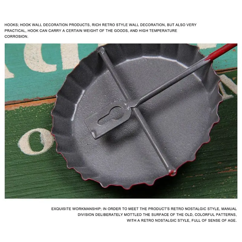 New Retro Creative Beer Cover Hook &quotSANDY BOTTOM&quot Character Personality Dressing Room Clothes Home Wall Crafts Iron De | Дом и сад