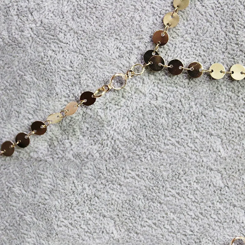 Многослойная цепочка HebeDeer модное ожерелье для девушек женское серебряное в