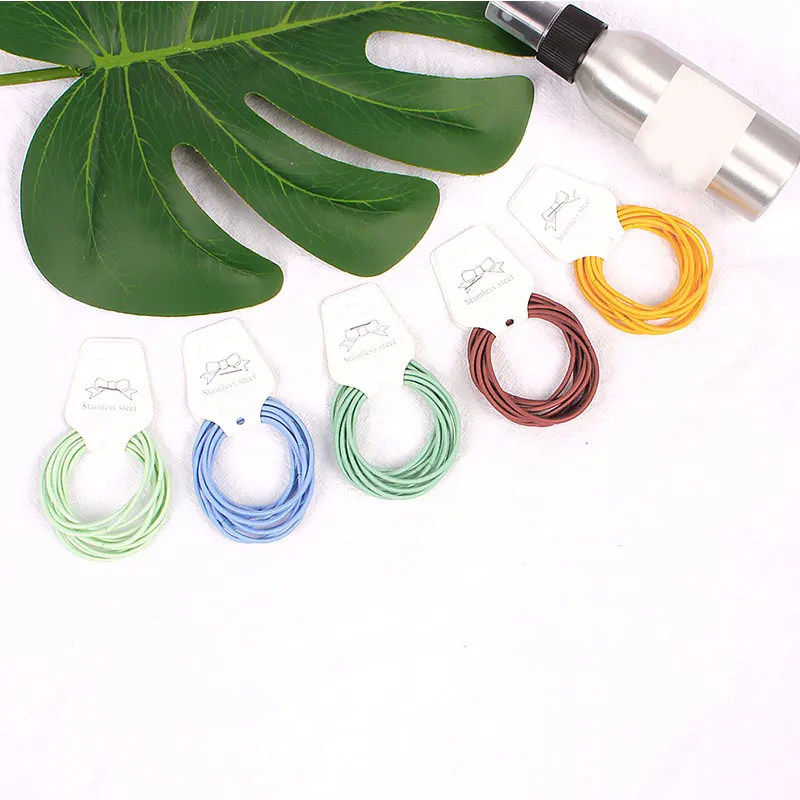 Резинки для волос 10 шт./лот 5 см женские резинки эластичные Однотонные девочек