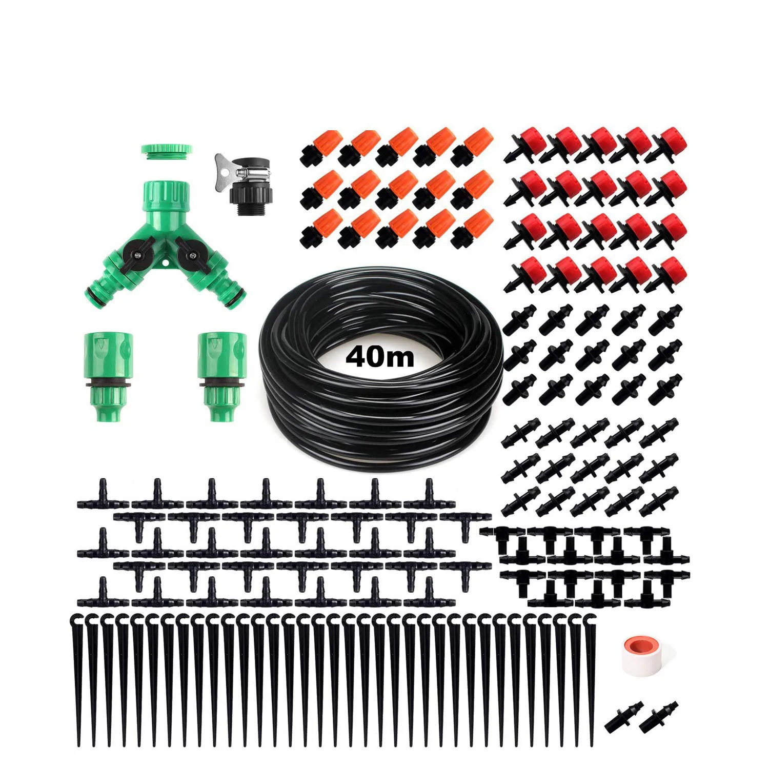 

30/40m Adjustable Dripper Drip Irrigation Kit DIY Automatic Flower Watering Device Garden Irrigation Tools