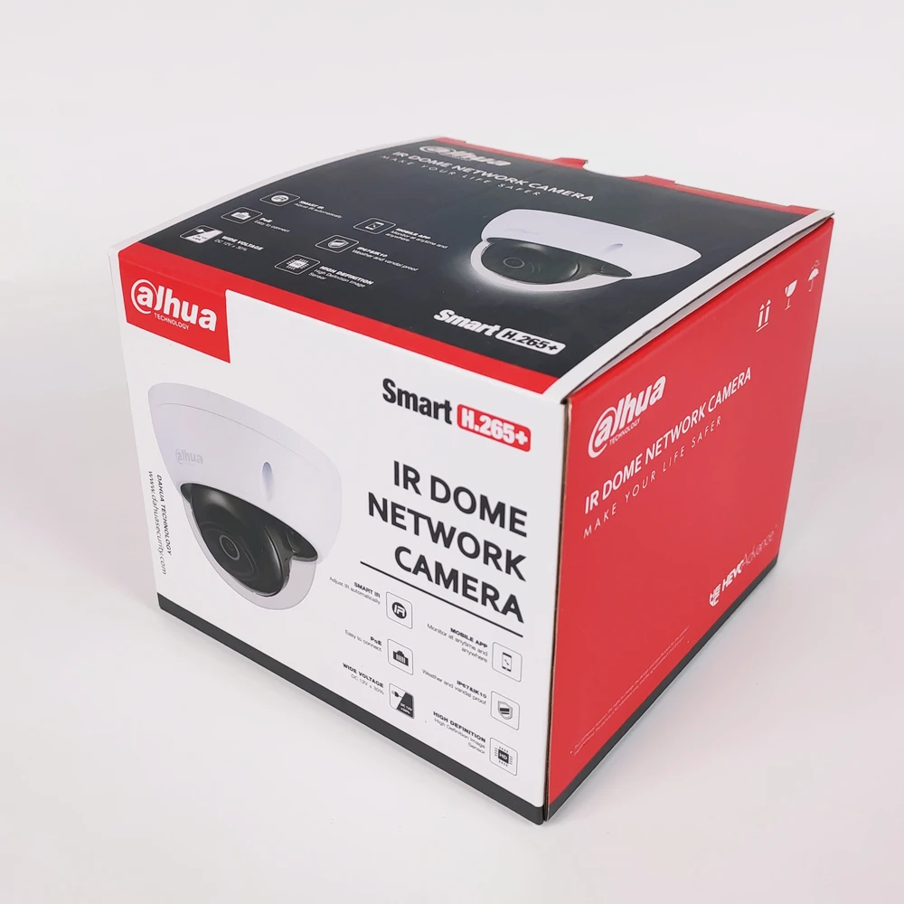 Оптовая продажа dahua оригинальная 4 МП телефон IP IR Full HD POE Мини купольная камера H265