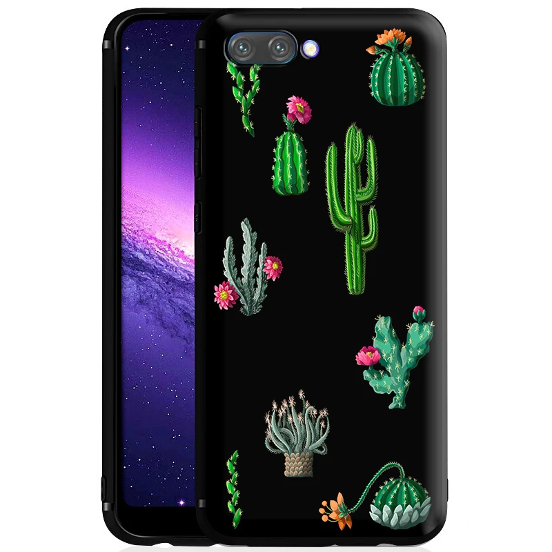 Силиконовый чехол Plants Cactus Banana Leaves для Huawei Honor V30 30 8 8A 8X 8C 9 9X 10 Note View 20 20S Pro Lite|Бамперы|