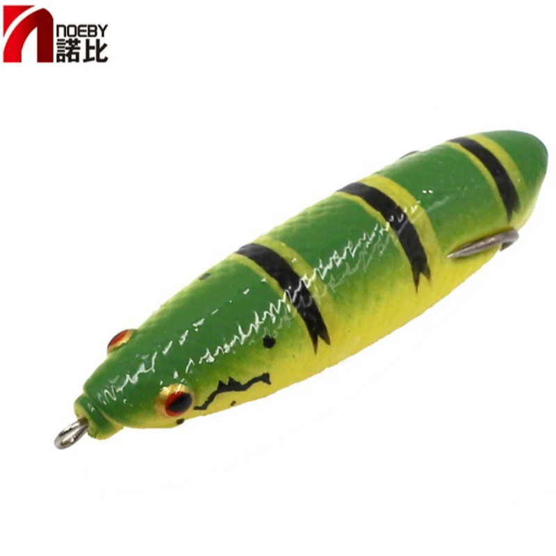 Noeby резиновая плавающая пластиковая лягушка мягкая рыболовная приманка 9 см 14 г