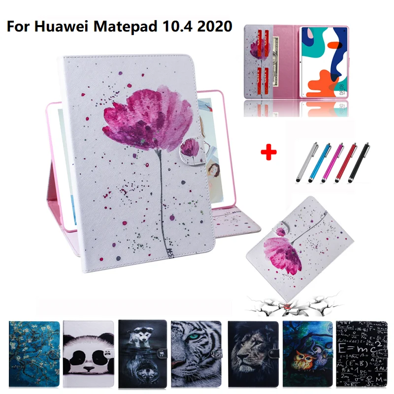 Для Huawei MatePad 10 4 чехол для Matepad Pro флип подставка кожаный защитный книжка планшета с