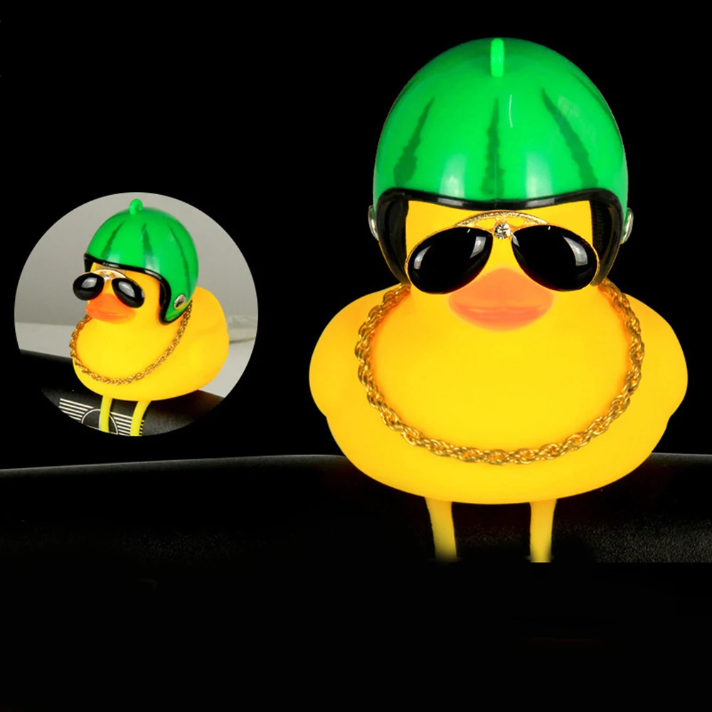 Sepeda Mini Sepeda Motor Lampu Lonceng Bebek Memakai Helm Anak Sepeda Skuter Tanduk Helm Keselamatan Lampu Sepeda Mainan