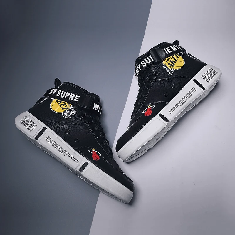 

AODLEE Unisex Hip Hop Sneakers Men Shoes Superstar Fashion Printed High top Men Causal Shoes Male Vulcanize Graffiti board Shoes