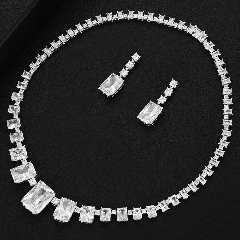 Missvikki известный бренд 2020 ожерелье и серьги Свадебные Ювелирные наборы для женщин