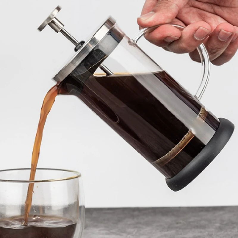 Простой дизайн Френч-пресс для приготовления кофе горячий и холодный чайник с