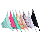 Женское бикини с низкой талией, купальный костюм для девушек, бразильские трусы, пикантный купальник, розовые и зеленые стринги, на лето