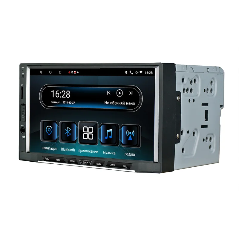 " ips экран 2din Android 8,1 2G+ 16G Восьмиядерный автомобильный Радио gps Авто Стерео Авторадио Bluetooth AM/FM/RDS/SWC мультимедиа Универсальный