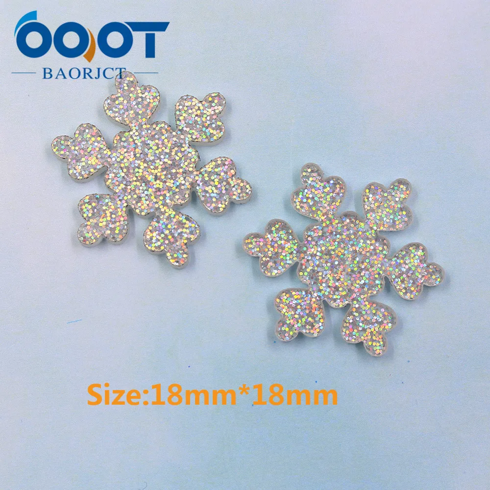 OOOT BAORJCT 20312-18 10 шт 21 мм * различные блестящая Снежинка украшения рождественские DIY