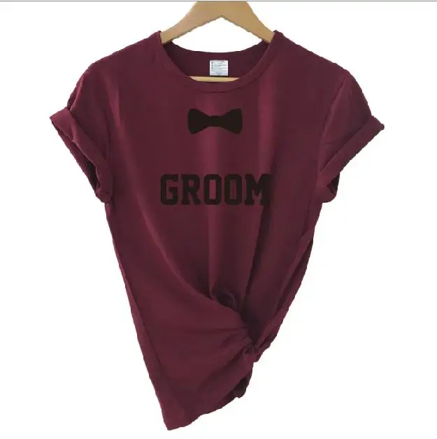 Вечерние футболки для жениха и повседневные с короткими рукавами свадебной