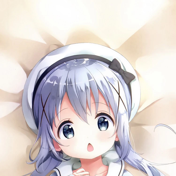 Горячее аниме-это заказ кролика? Кафuu Чино милая девушка дакимакура обнимающая