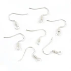 ЗолотистыеСеребристые проволочные крючки для изготовления ювелирных изделий, гипоаллергенные крючки для рыб и ушей, фурнитура для изготовления ювелирных изделий сделай сам, 100 шт.