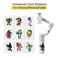 3pcs universal decorate waterproof decals pvc stickers for dji om 54 se phone tablet drone protective skin cover accessories