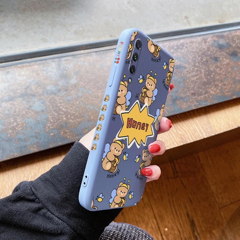 

Чехол с рисунком счастливого медведя для MI A2 A2Lite A3 A3 Lite, противоударный чехол из силикагеля