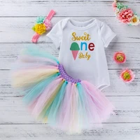 baby girl clothes infant girl first birthday clothes 3pcs summer white newborns outfits little princess party sets baby girl set