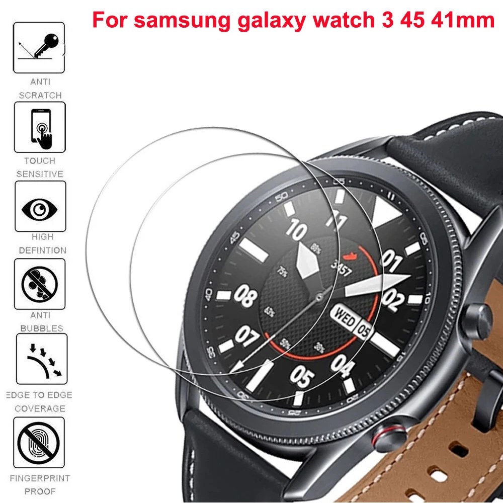 2 шт. стекло пленка защитная для экрана из закаленного стекла Защитная Samsung Galaxy Watch