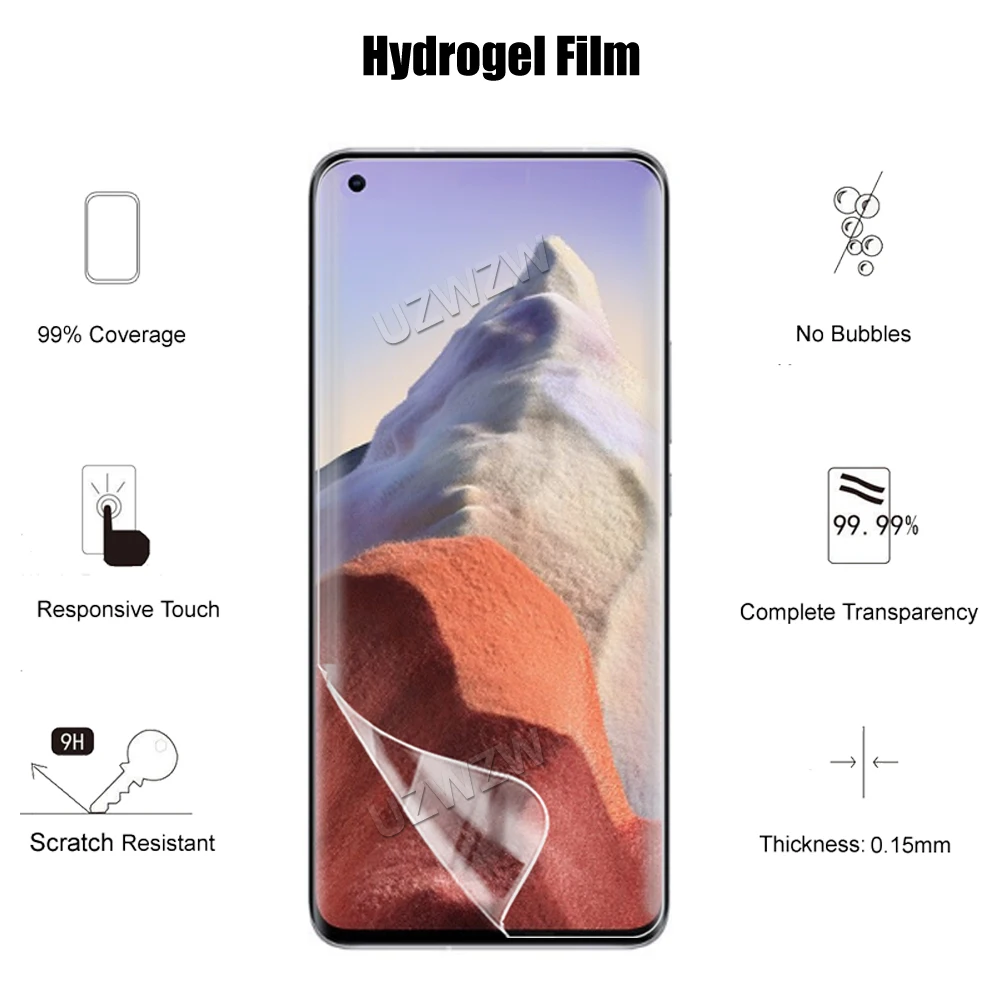 4 in 1 for xiaomi mi 11 ultra screen protector soft hydrogel film 3d full coverage camera lens film free global shipping