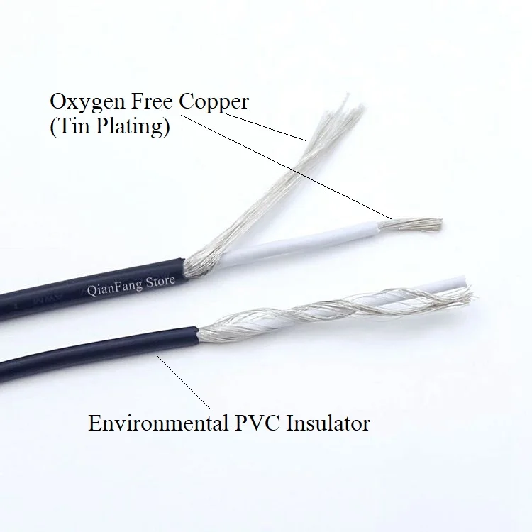 Экранированный провод сигнальный кабель 26AWG канал аудио 1 одножильный