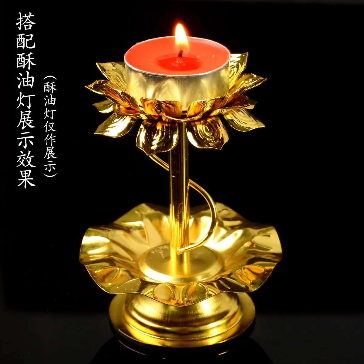 Металлический старинный держатель для свечей золотой простой Zen подсвечник