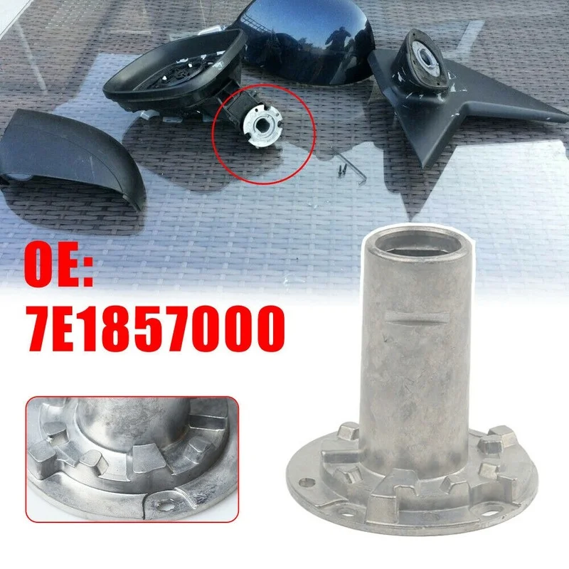 

Car Wing Mirror Bracket Gear Inner Bush Metal Wing Mirror Stand Silver Car Accessories For VW Transporter Amarok T5 T6 2003-2016