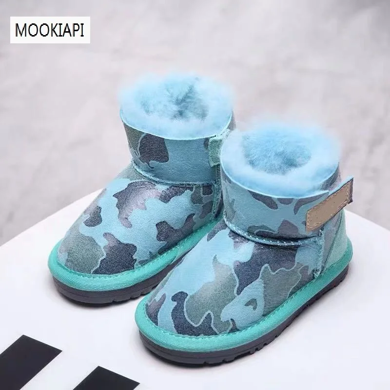 Австралийские модные зимние ботинки из овечьей кожи и меха 2019 г. Зимние высокого