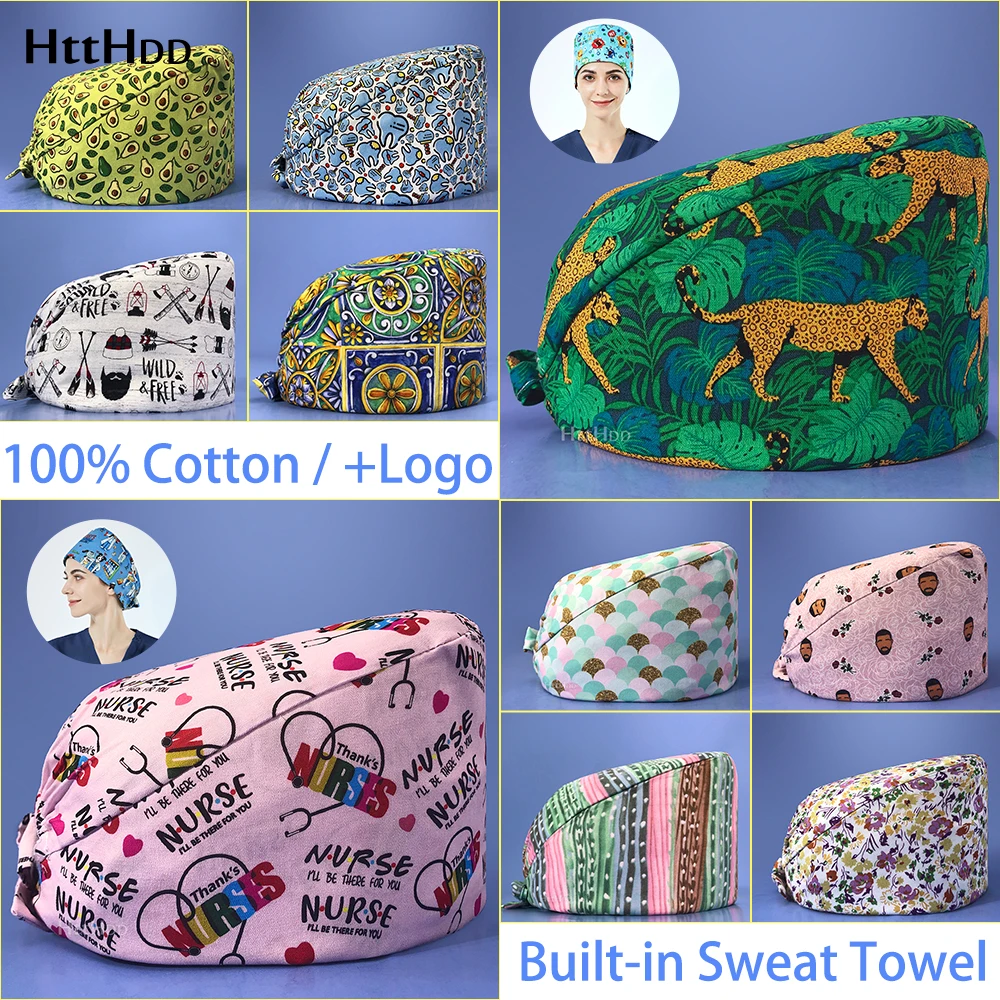 

Ветеринарные колпачки для уборки домашних животных, медицинская помощь, медсестринская клиника, Рабочая форма, аксессуары, скрабы, шляпа, д...