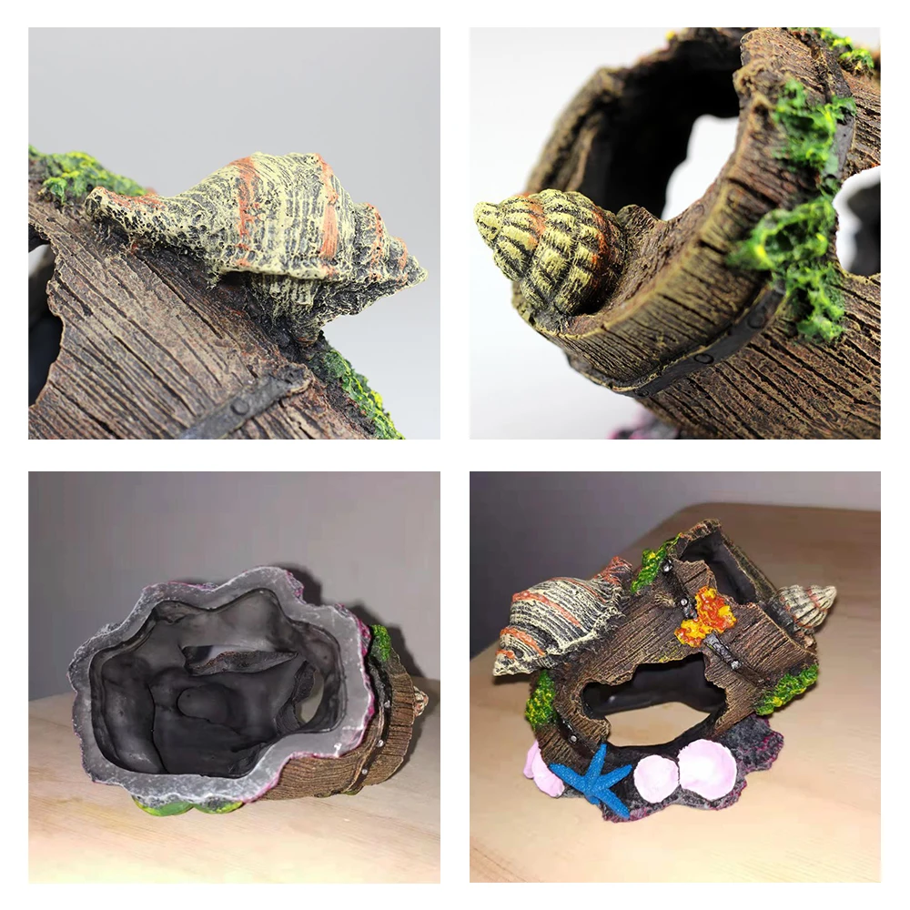 

Resin Miniature Broken Barrel Amphora Hide-out Hide-away Hiding Cave For Reptile Tarantula Fish Aquarium Terrarium Decoration