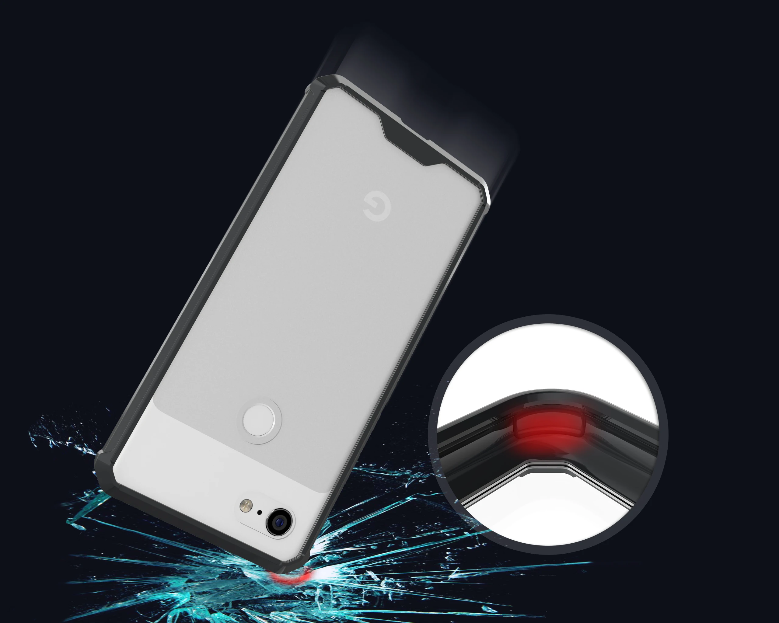 Ударопрочный прозрачный защитный чехол на заднюю панель для Google Pixel3 Pixel3XL Pixel2 Pixel