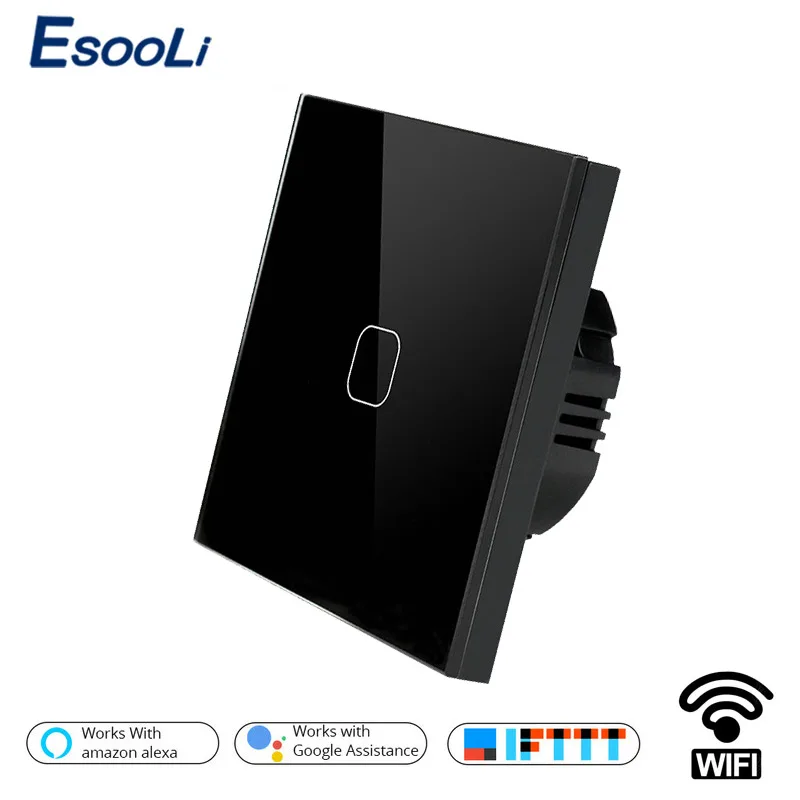 EsooLi EU/UK Standard Touch APP Wireless Remote WIFI Switch Smart Home Automation Glass Panel Wall Google | Обустройство дома