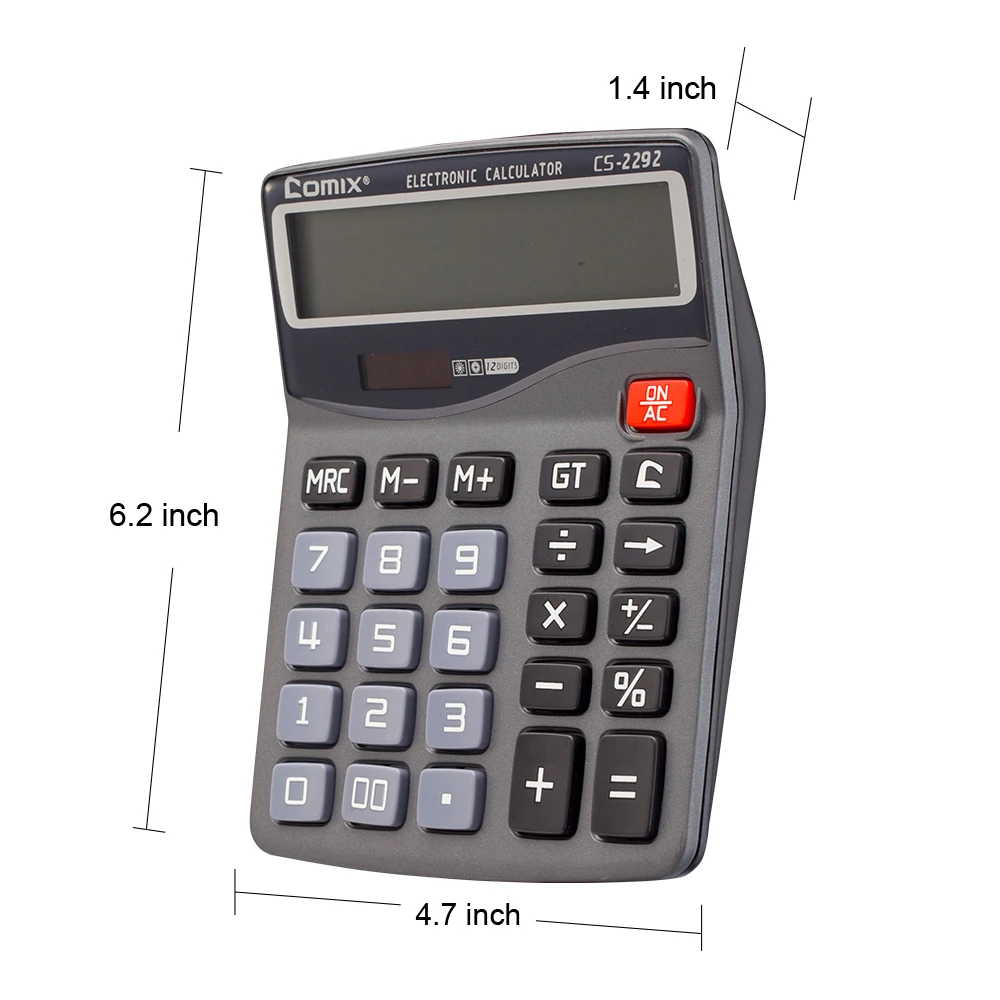 Электронный калькулятор Comix с двойной функцией подачи звука большой Настольный 12