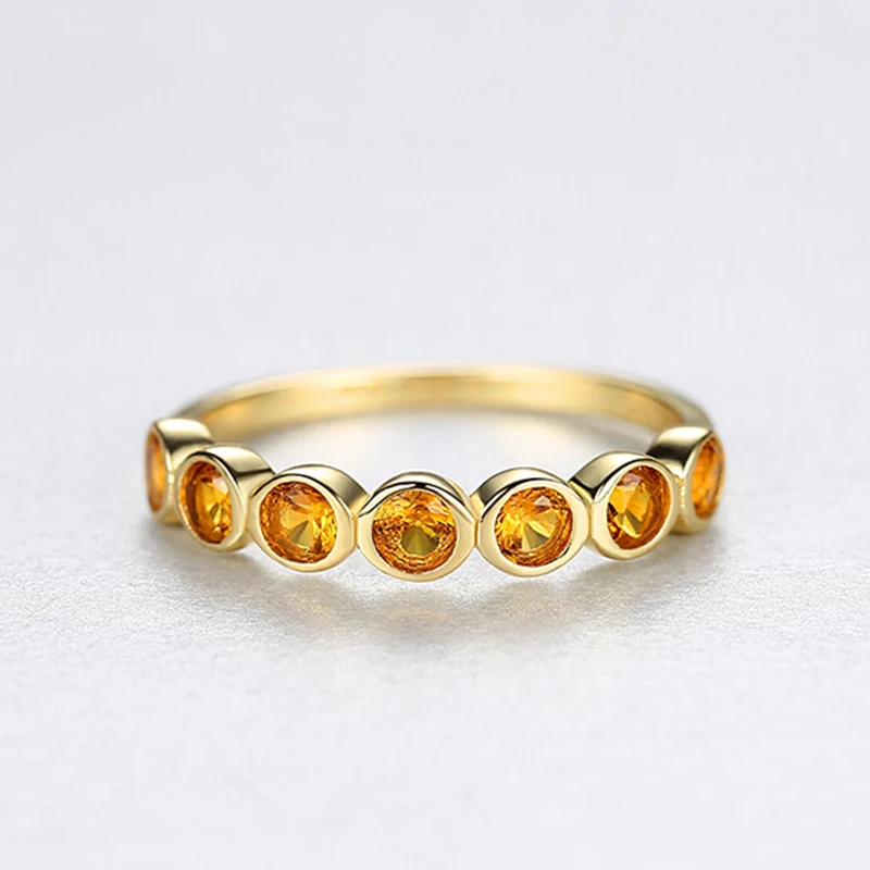 Женские обручальные кольца DOTEFFIL круглые из стерлингового серебра 925 пробы с