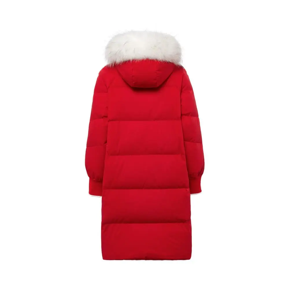 BOSIDENG зимняя новая стильная женская пуховая куртка длинная свободная модная