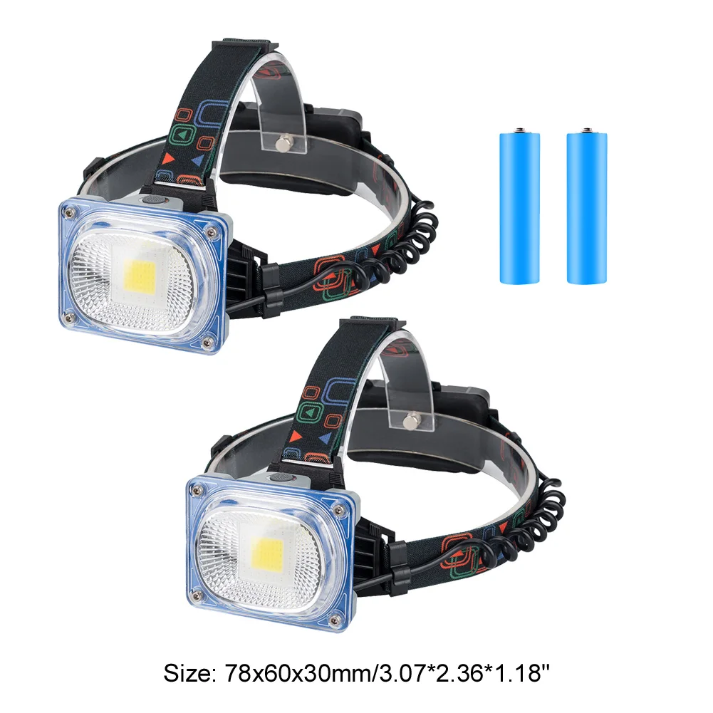 

Waterproof Outdoor 10W 3 Modes COB LED Headlamps 800LM Portable Wide Angle Lighting Flashlight for Night Fishing Camping