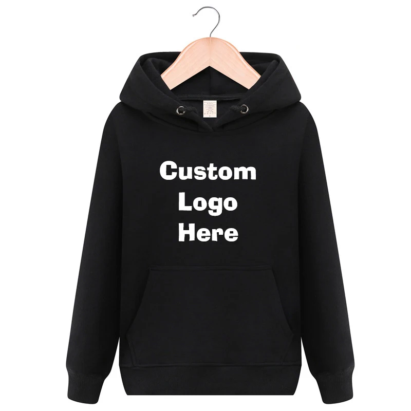 Высококачественные мужские толстовки на заказ с принтом логотипа дизайнерская